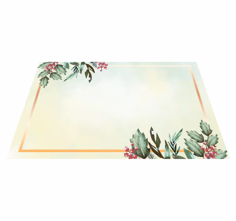 Spisebrikke moderne med blomster og minimalisme - Tenstickers