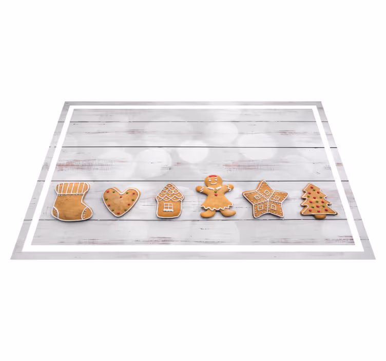 Spisebrikke jul pepperkake assortert - Tenstickers