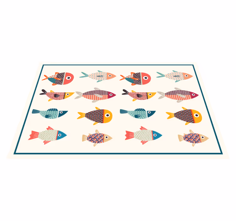 Fargerike fisk barn spisebrikker - Tenstickers