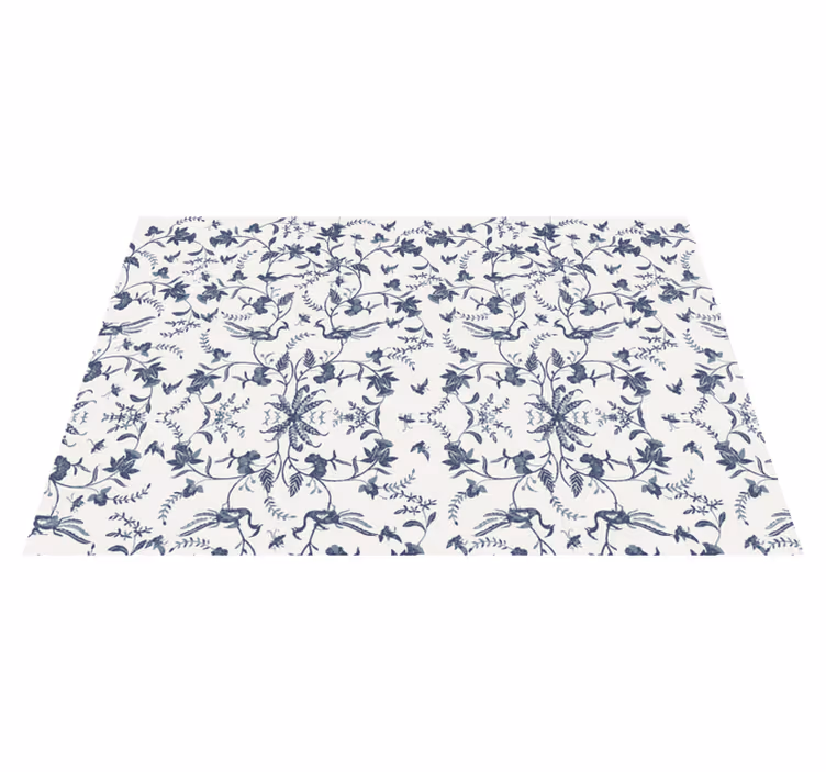 Spisebrikke tekstur elegant blomsterinspirasjon - Tenstickers