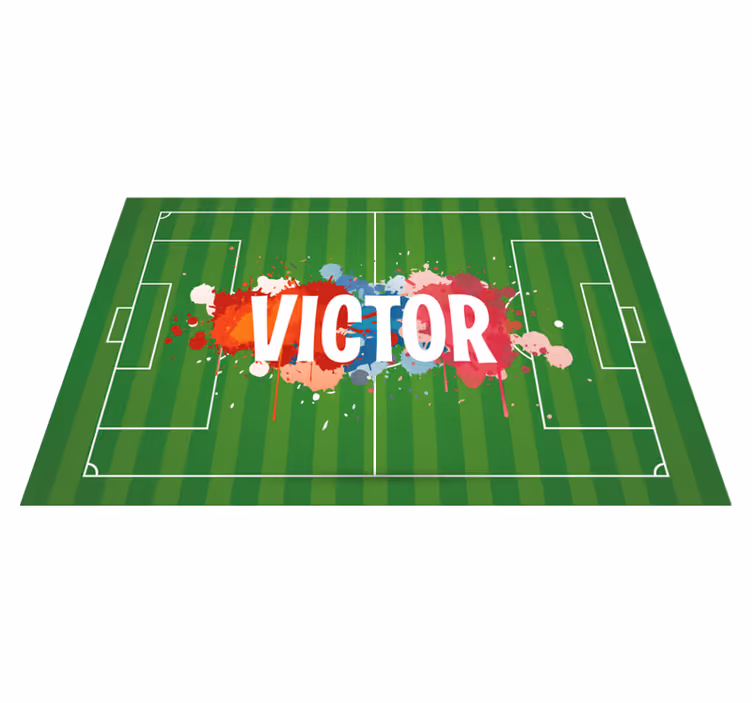 Fotballbane med personlige navneskilt - Tenstickers