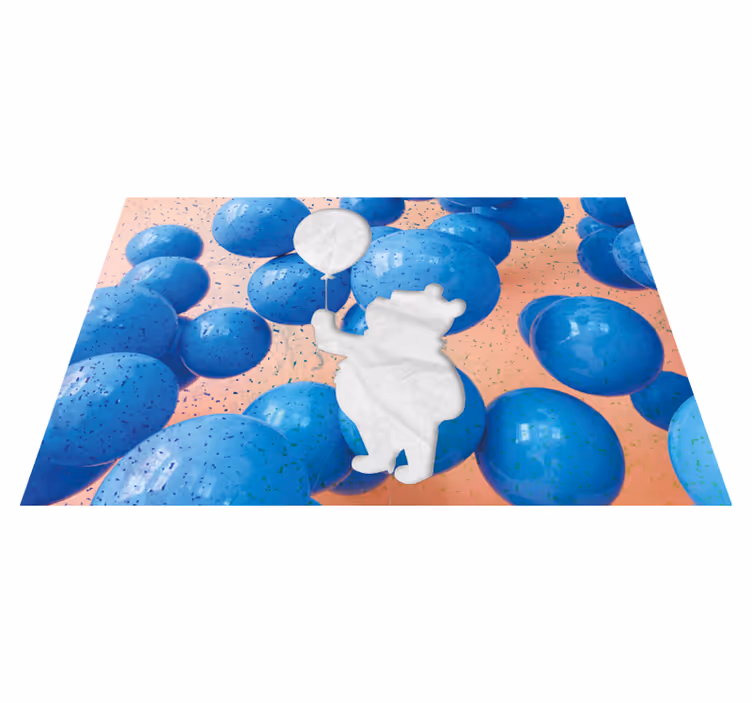 Bjørn med ballong spisebrikke spedbarn - Tenstickers