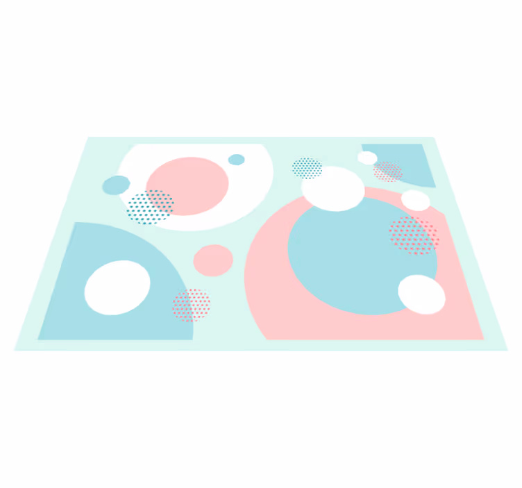 Spisebrikke moderne geometriske fargeblokker - Tenstickers