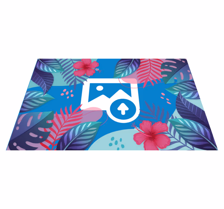 Fargerike tropiske blader spisebrikke original - Tenstickers