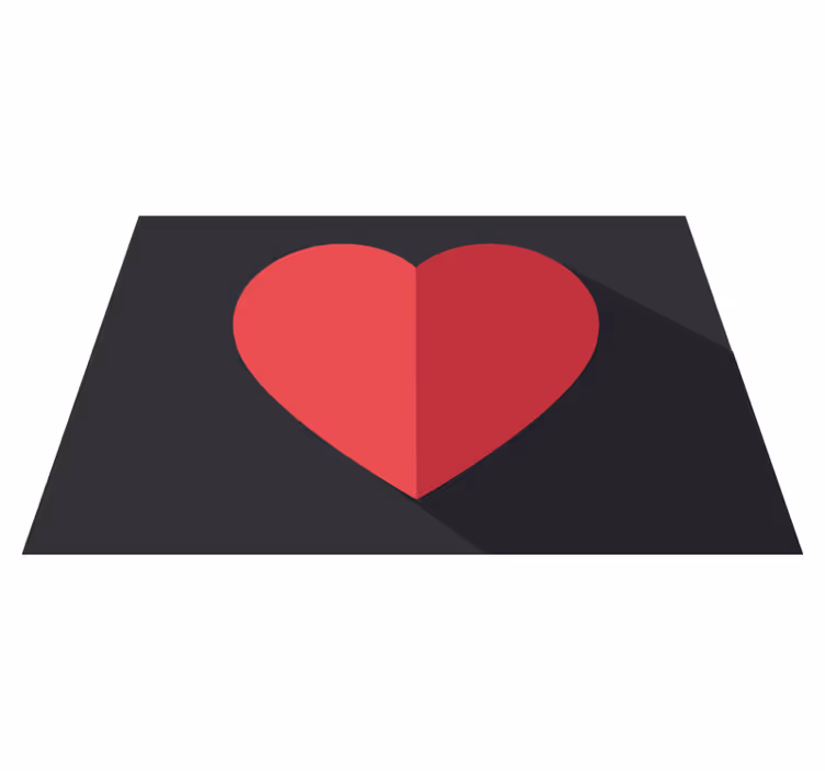 Spisebrikke original hjerteformet accent - Tenstickers