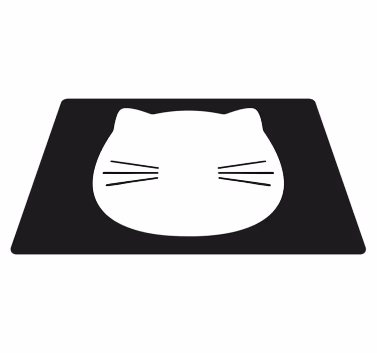 Spisebrikke original katteansikt form - Tenstickers