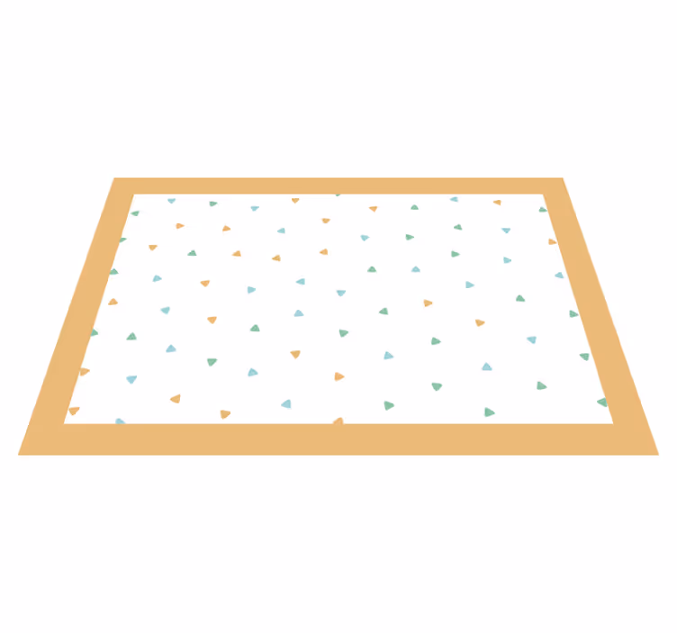 Sleek triangle pattern spisebrikke med navn - Tenstickers