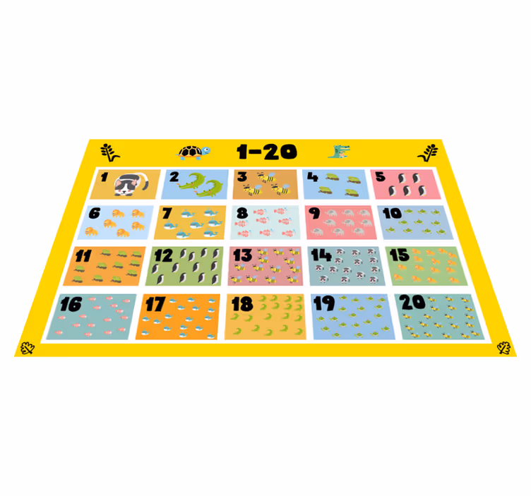 Beregne 1 til 20 barn spisebrikker - Tenstickers