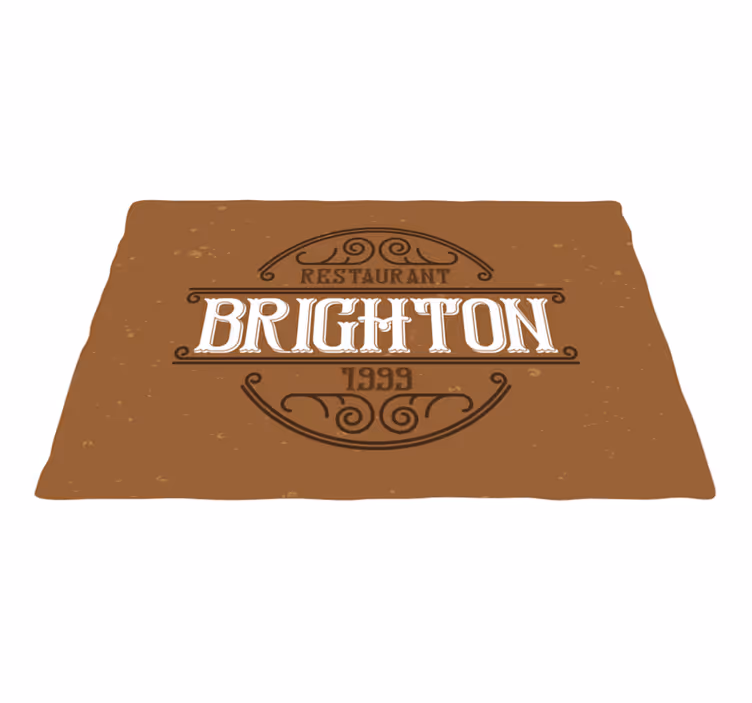 Spisebrikke tekster brighton restaurantlogo - Tenstickers