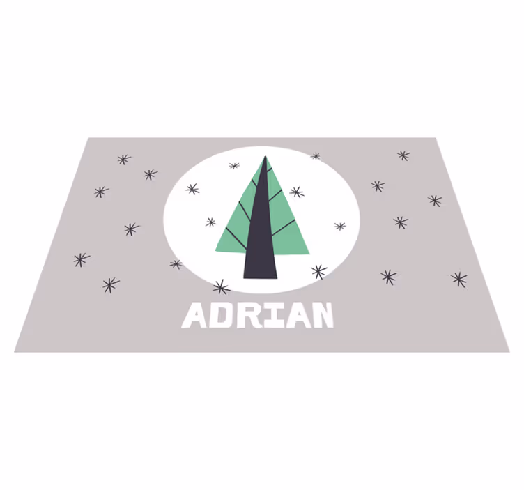 Tilpassede juletre julematte - Tenstickers