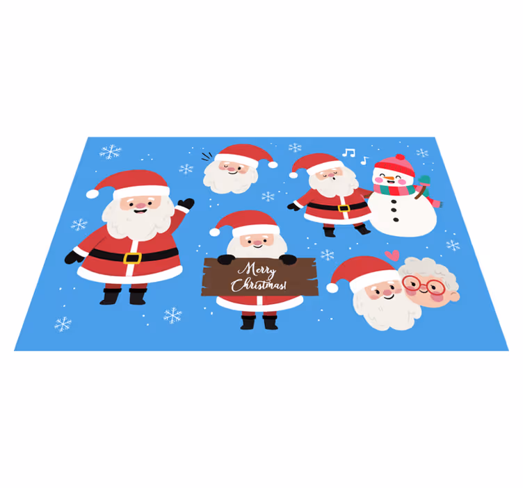 Søte julenissen karakter jul spisebrikker - Tenstickers