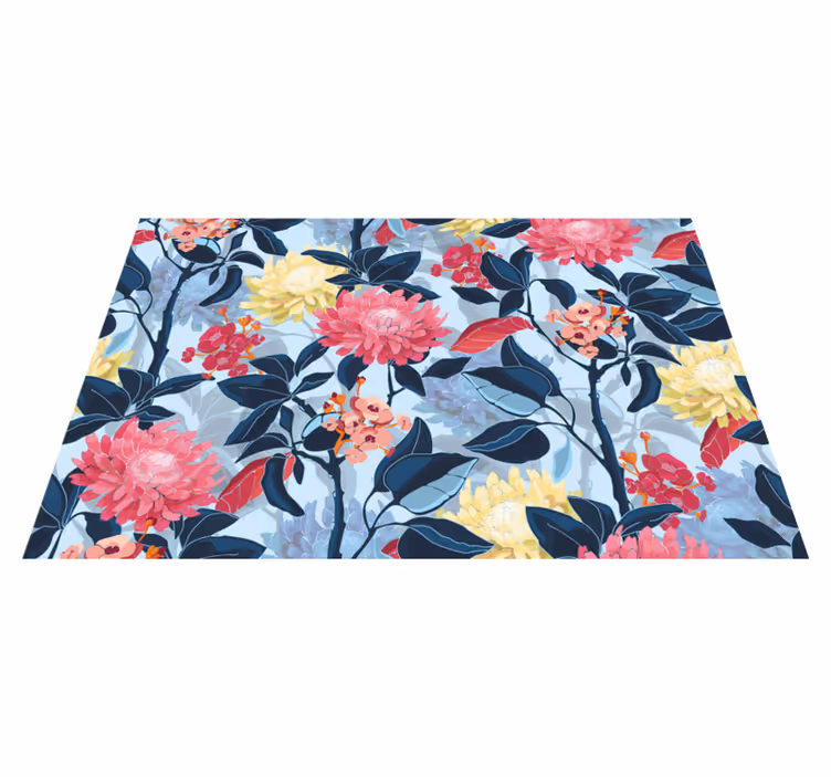 Spisebrikke original blomstermønster eleganse - Tenstickers