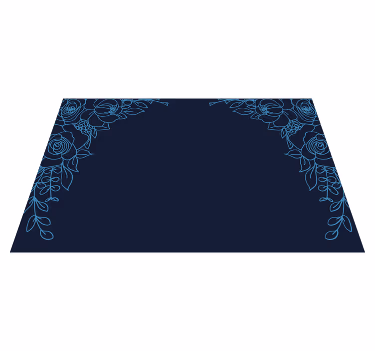 Spisebrikke original med blomsterkantdesign - Tenstickers