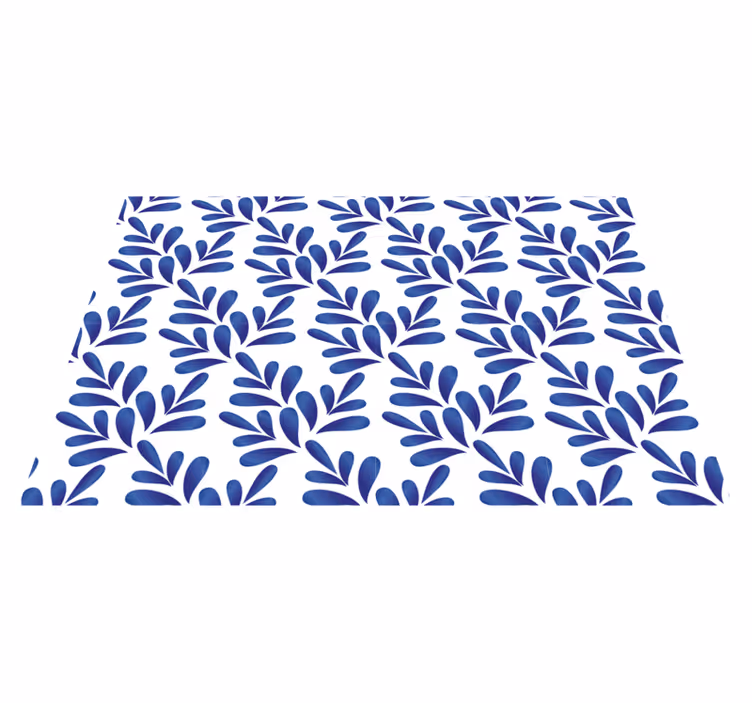 Blå porselen elegante matretter - Tenstickers