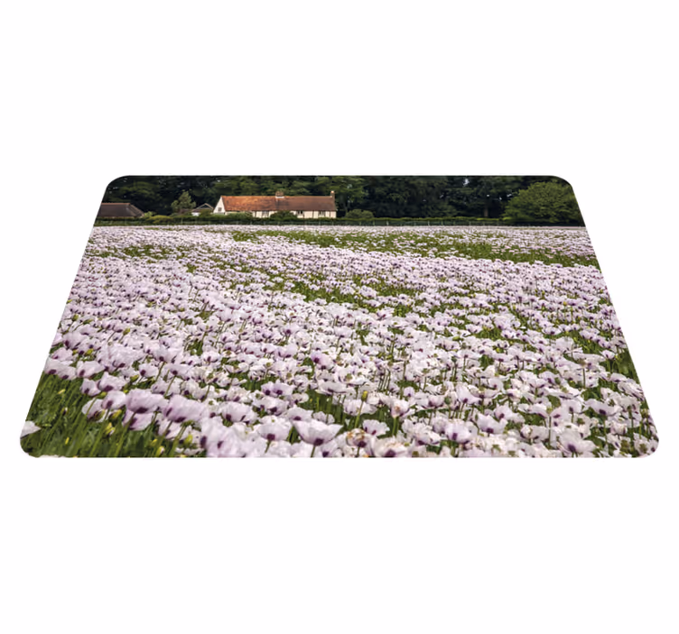 Spisebrikke original lavendelblomsterfelt - Tenstickers