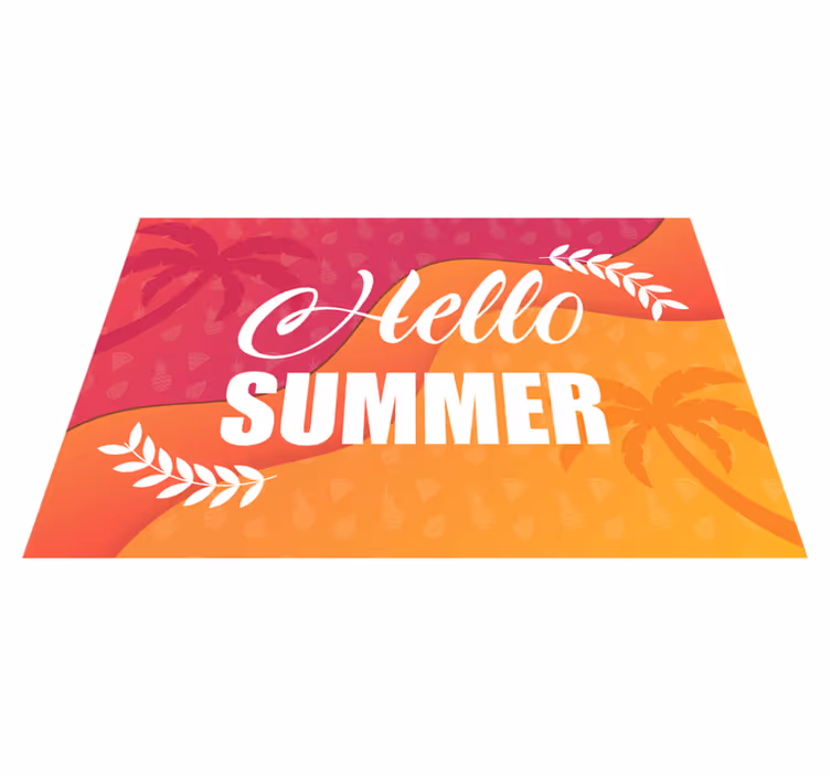 Spisebrikke original sommerhilsen design - Tenstickers