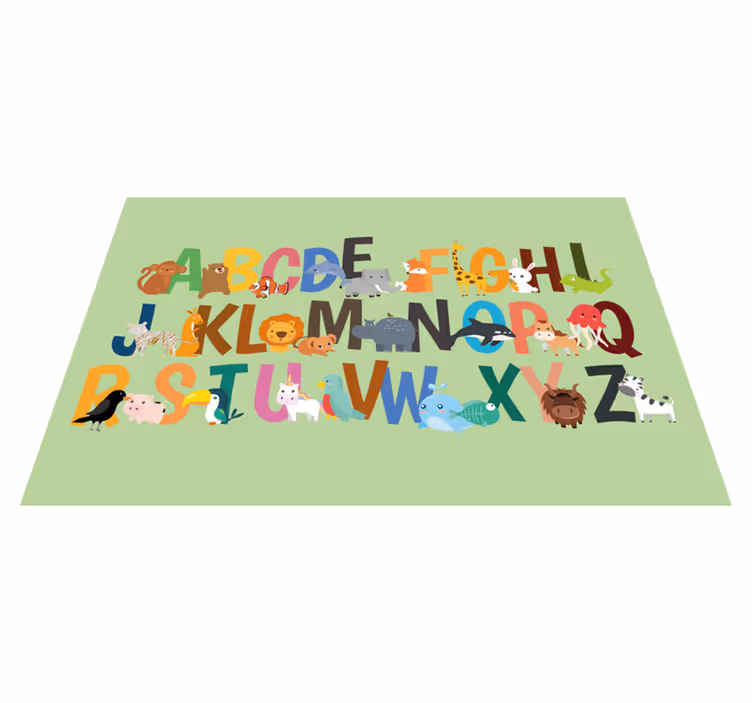 Dyr alfabet de barn spisebrikker - Tenstickers