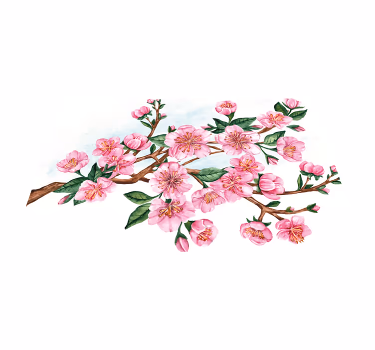 Blomstrende tre originale spisebrikker - Tenstickers
