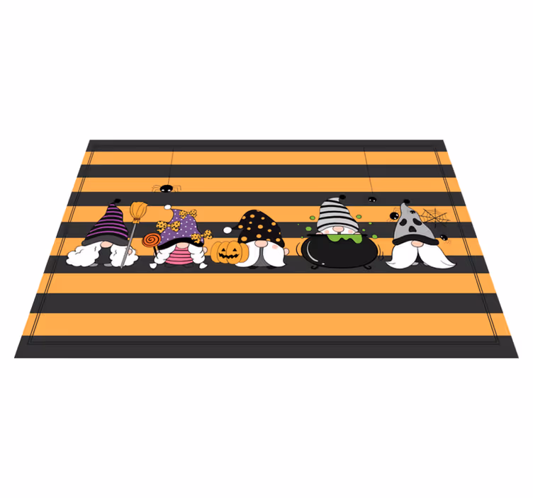 Stripete bakgrunn halloween spisebrikker - Tenstickers