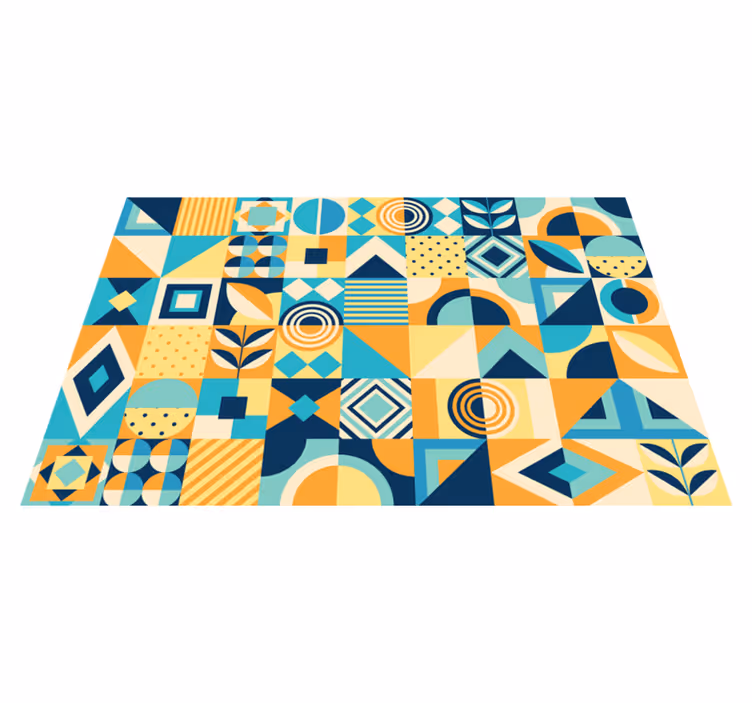 Spisebrikke moderne geometrisk mønsterlek - Tenstickers