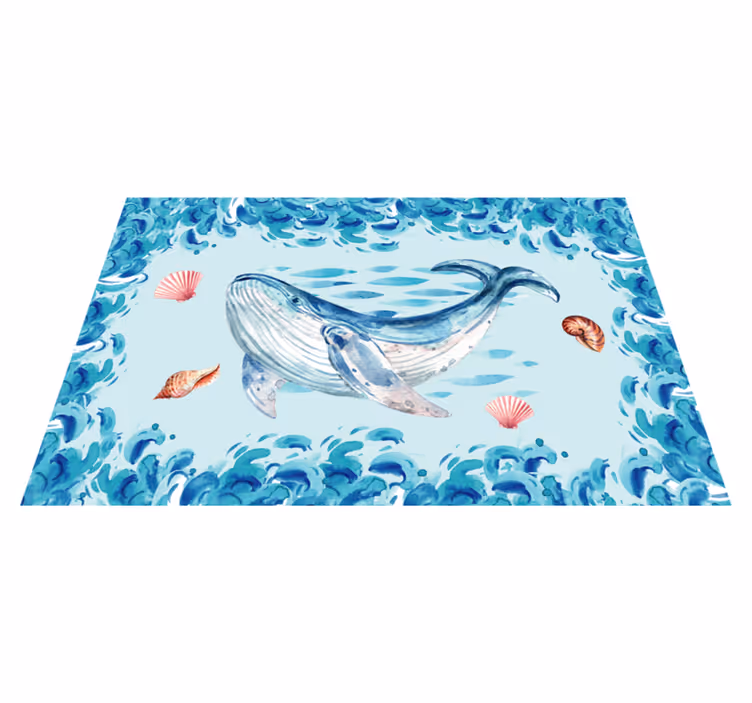 Spisebrikke original hval havelementer - Tenstickers