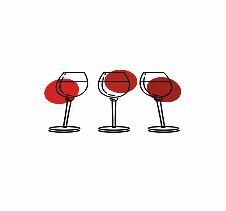 Spisebrikke original vinglass trio - Tenstickers