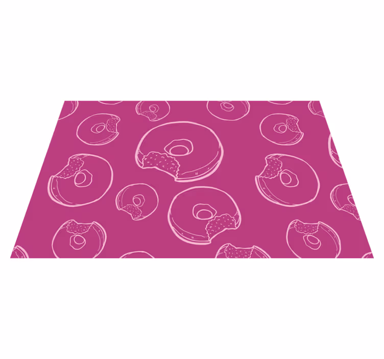 Spisebrikke original fargerikt donutmønster - Tenstickers