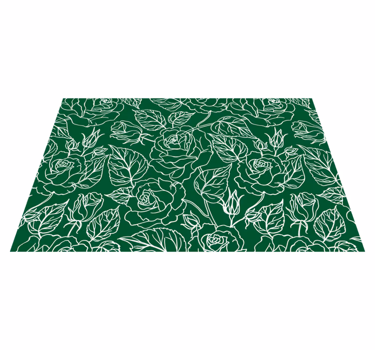 Spisebrikke tekstur elegant botanisk arrangement - Tenstickers