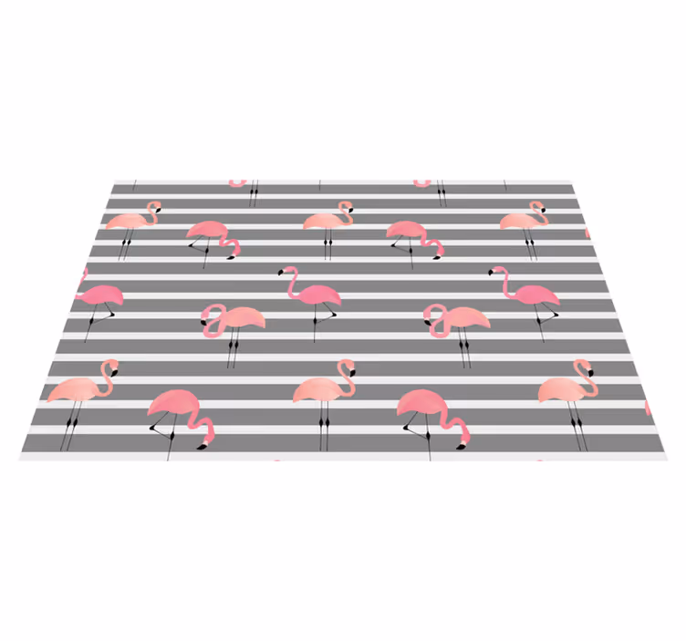 Grå flamingo moderne spisebrikker - Tenstickers