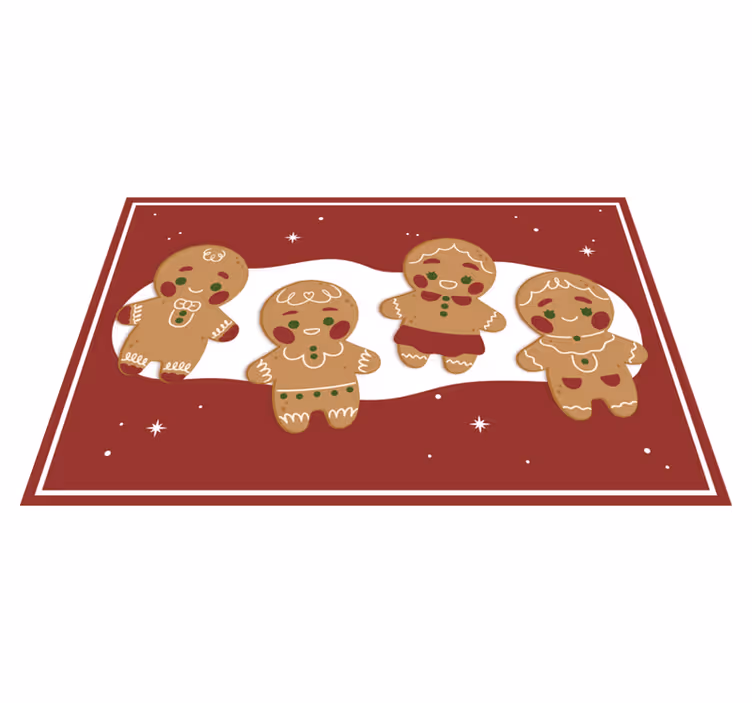 Spisebrikke jul pepperkakefigurer - Tenstickers