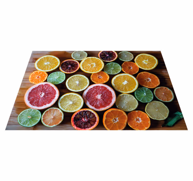 Citrusfrukter arrangement spisebrikke original - Tenstickers
