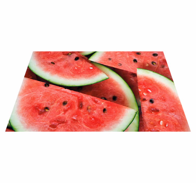 Sliced watermelon patterns spisebrikke spedbarn - Tenstickers