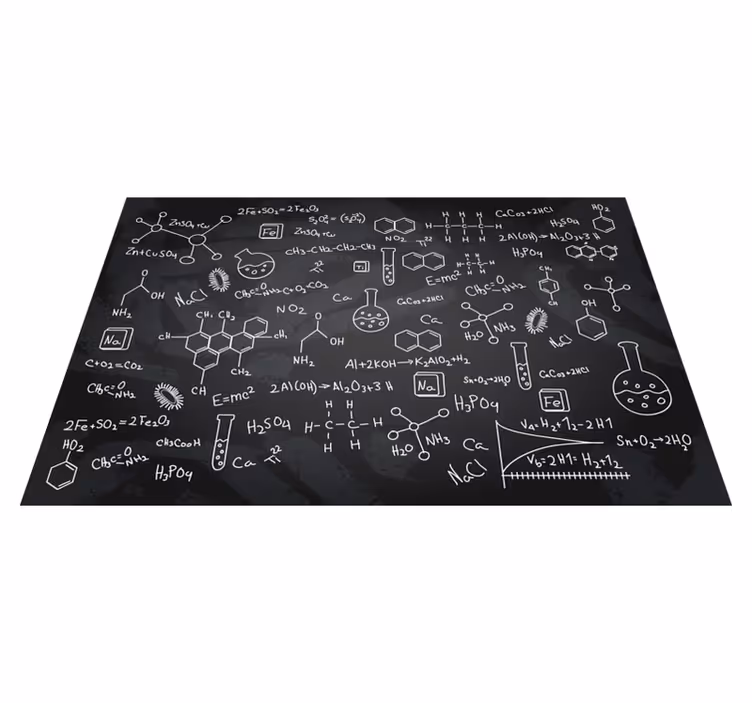 Spisebrikke original kjemisk ligning print - Tenstickers