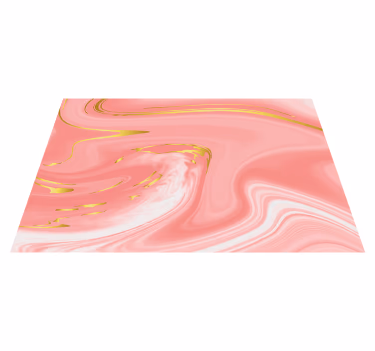 Virvlende rosa marmor spisebrikke moderne - Tenstickers