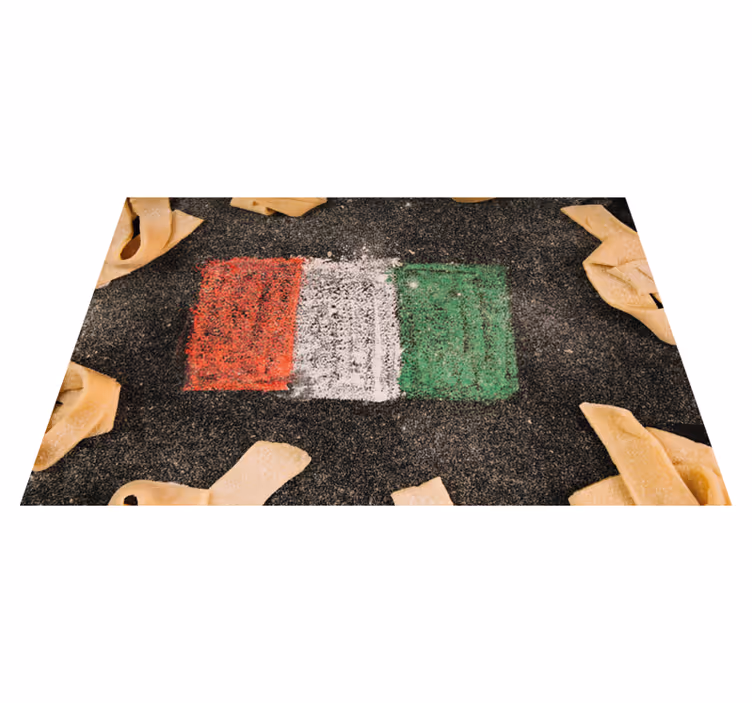 Italiensk flagg spisebrikke hus - Tenstickers
