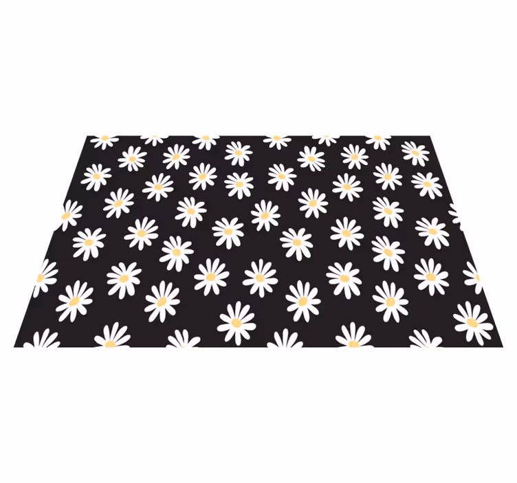 Daisy blomstermønster spisebrikke spedbarn - Tenstickers