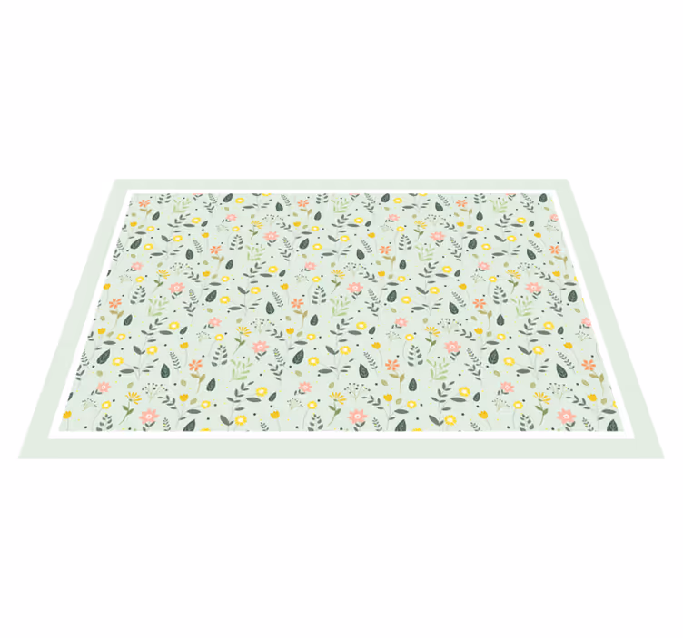 Spisebrikke original blomstermønster - Tenstickers