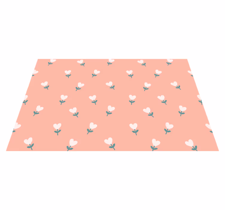 Ildsted formet blomster mønster spisebrikke moderne - Tenstickers