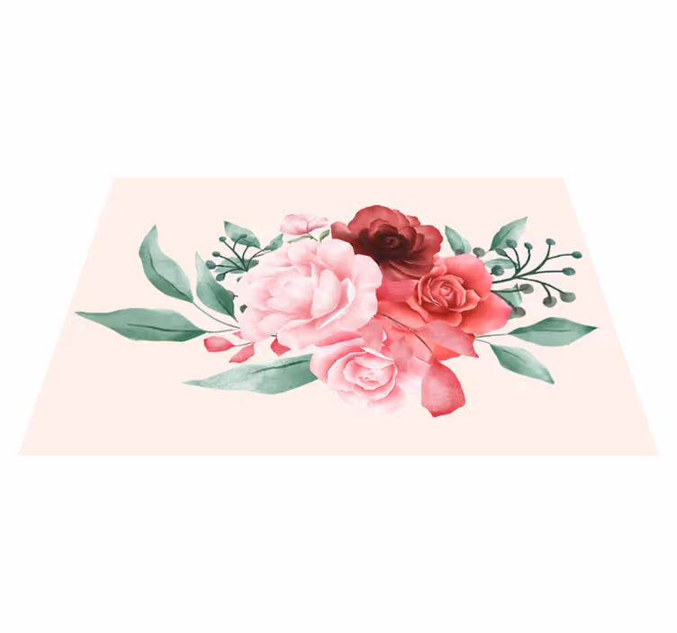 Roser blomst spisebrikke moderne - Tenstickers