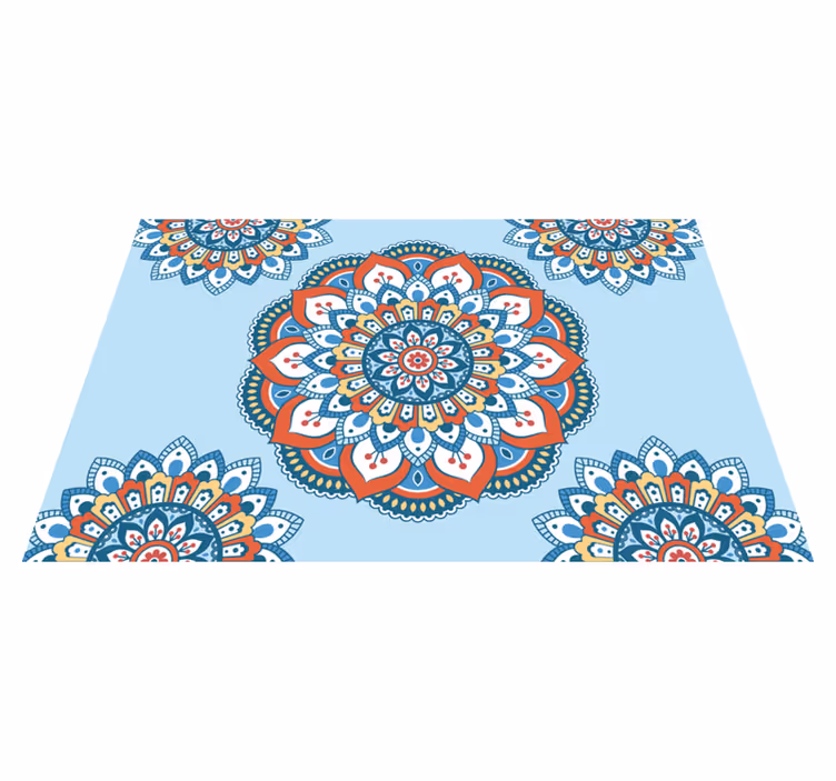 Flerfarget mandala spisebrikke elegant - Tenstickers