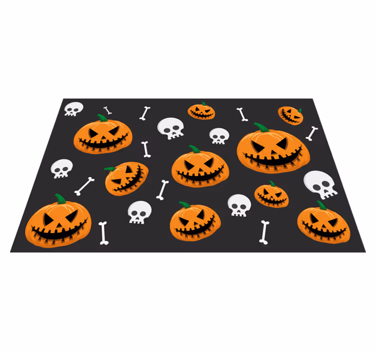 Spisebrikke halloween med gresskarmønster - Tenstickers
