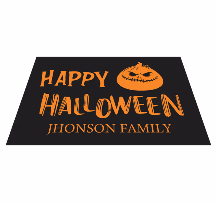 Spisebrikke halloween familiegreeting - Tenstickers