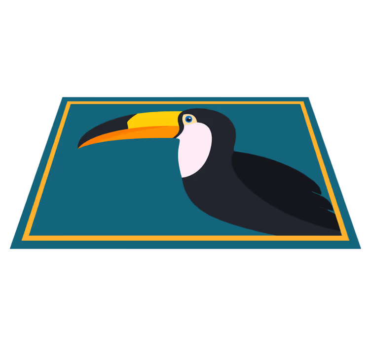 Spisebrikke original stilisert tukanhode - Tenstickers