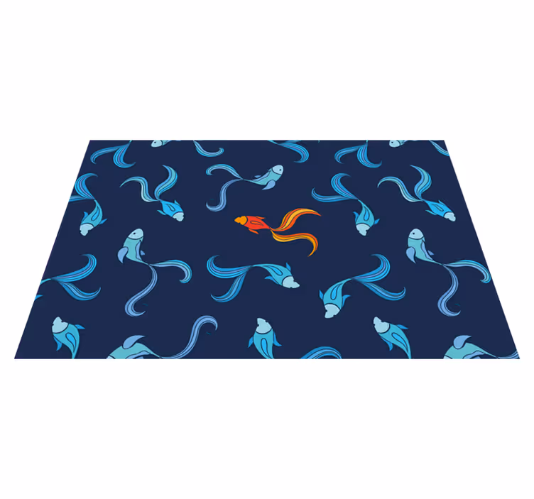 Spisebrikke original med livlige fiskemotiver - Tenstickers