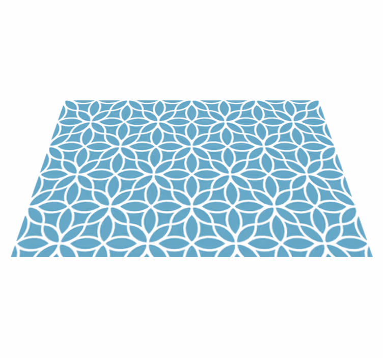 Spisebrikke tekstur geometrisk blomsterdesign - Tenstickers