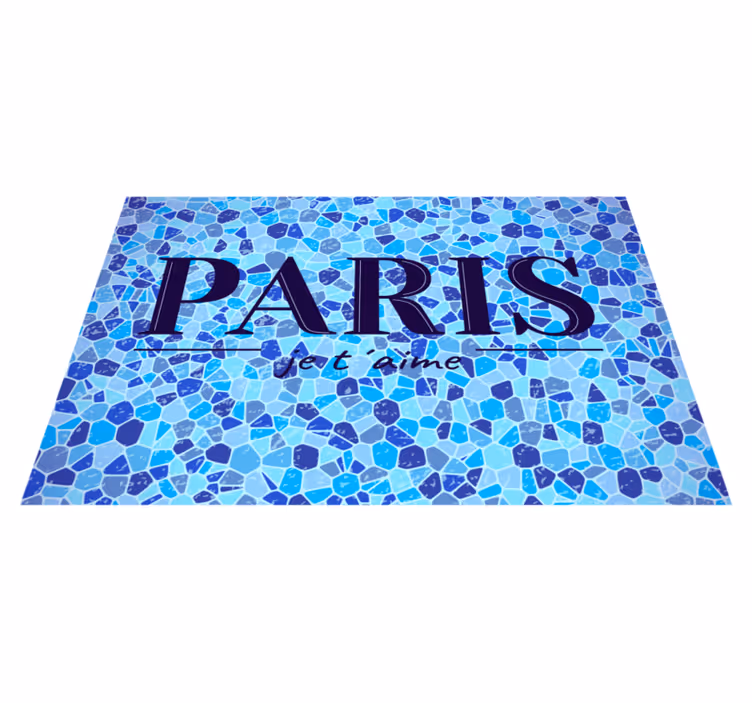 Mosaikk og paris tekst spisebrikke moderne - Tenstickers