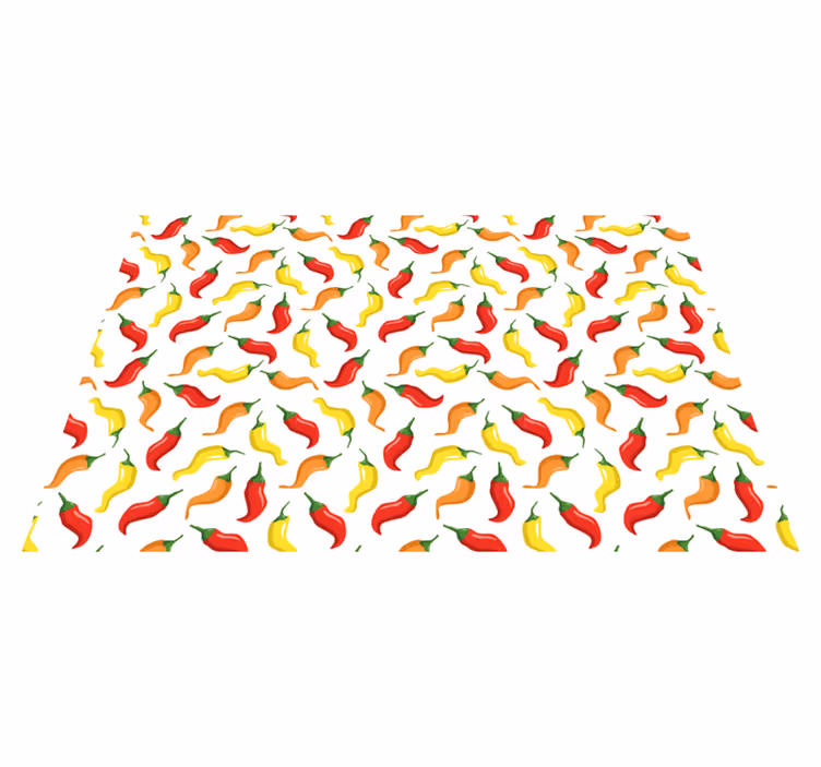 Spisebrikke original fargerike chilipepper - Tenstickers