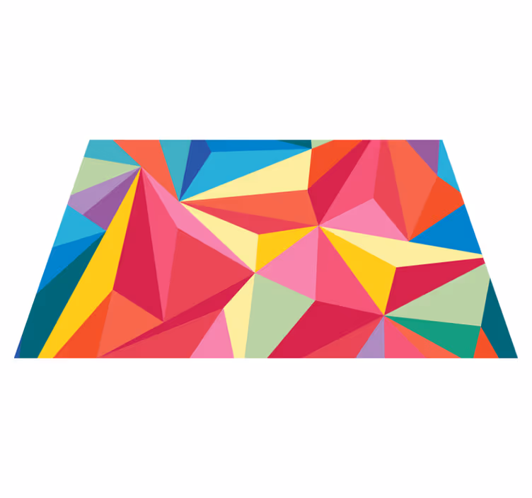 Spisebrikke original geometrisk fargekomposisjon - Tenstickers