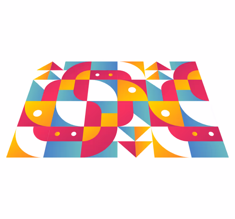 Spisebrikke moderne dristige geometriske mønstre - Tenstickers