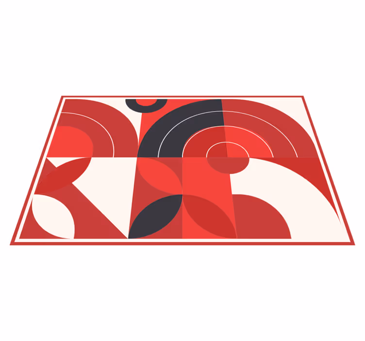 Spisebrikke moderne med livlige geometriske former - Tenstickers